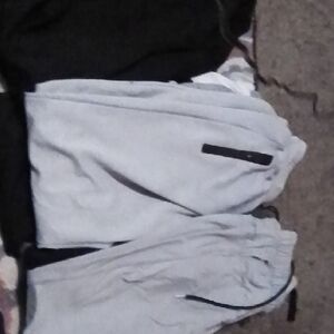 Black and Gray Jogger Pants